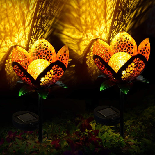 Solar Powered Flower Stake Garden Light - Nordic Side - 04-25, modern-lighting, modern-pieces
