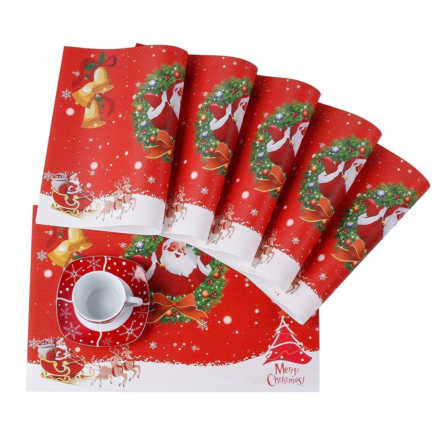 Christmas Placemats(6 Pieces) - Nordic Side - christmas, dinnerware, new year, xmas