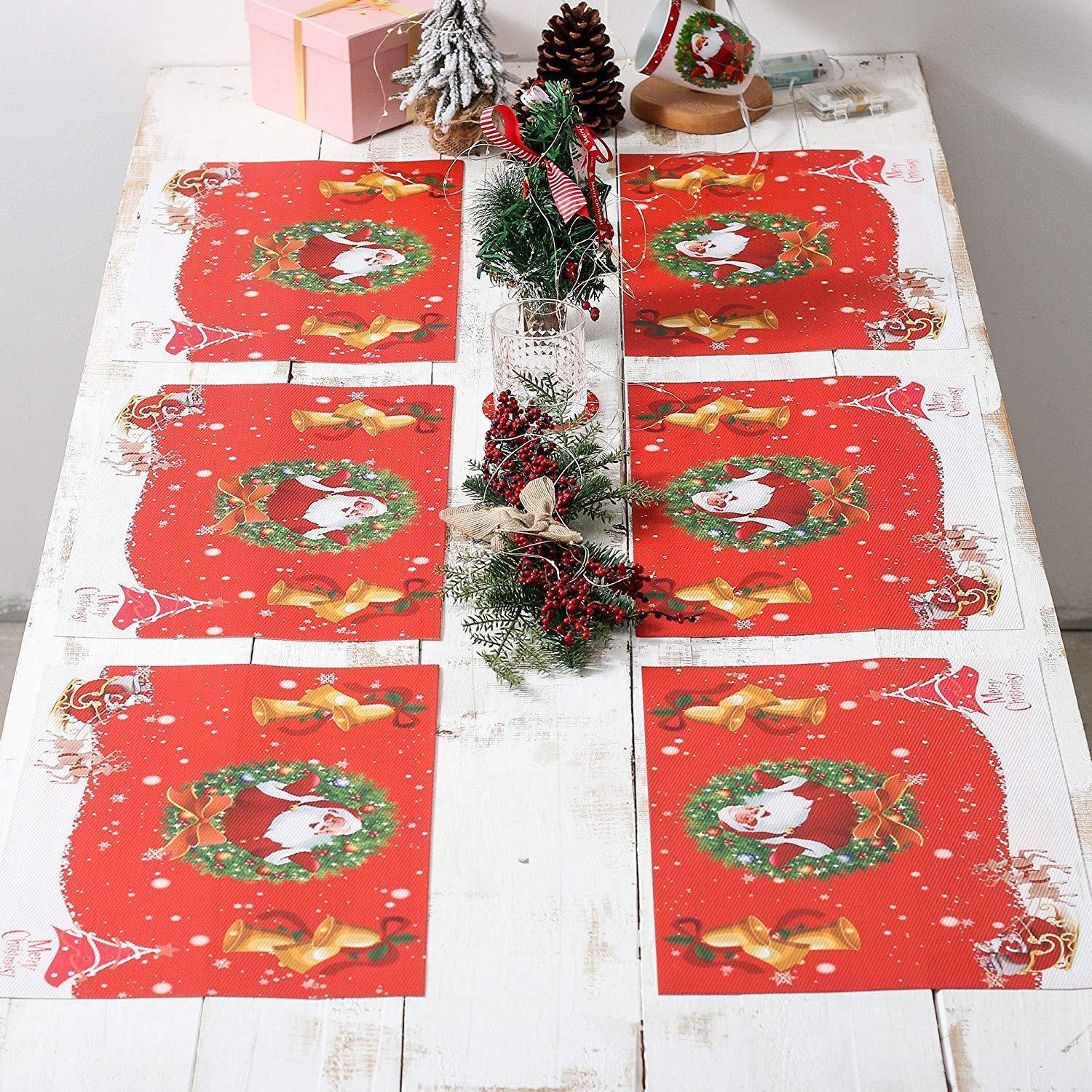 Christmas Placemats(6 Pieces) - Nordic Side - christmas, dinnerware, new year, xmas