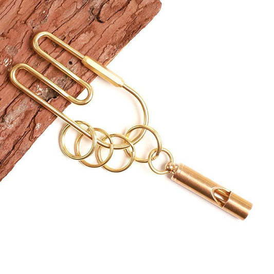 Gold Copper Key Ring - Nordic Side - 