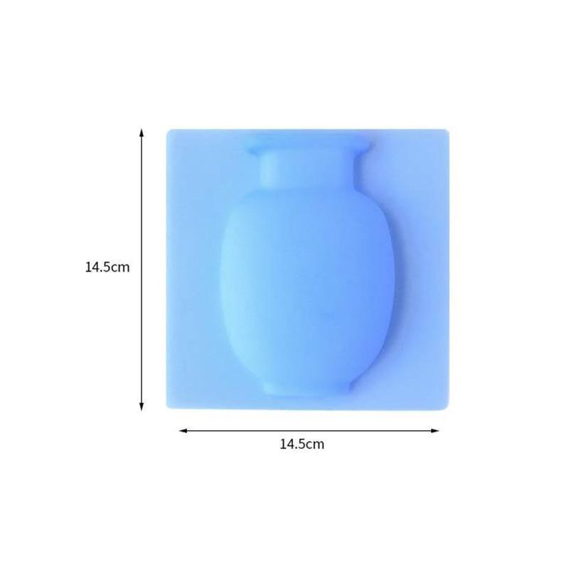 Silicone Transparent Wall Vase - Nordic Side - 