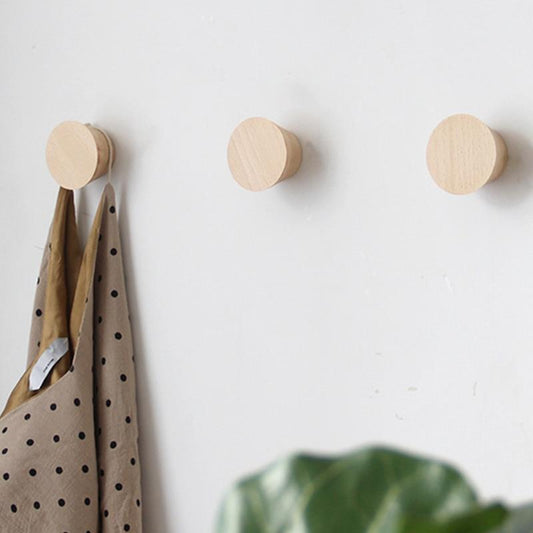 Beech Wood Clothes Hooks - Nordic Side - 