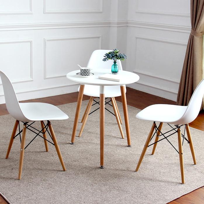 Thia - Modern Nordic Wooden Leg Round Table - Nordic Side - 11-18, modern-furniture, modern-pieces