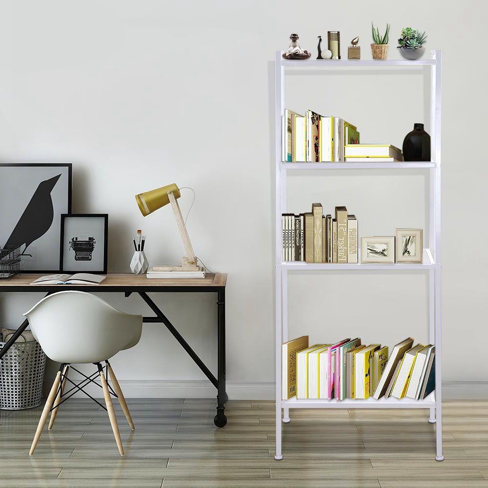 Nailah - Four Shelf Open Display Bookcase - Nordic Side - 11-26, furniture, modern-farmhouse, modern-furniture