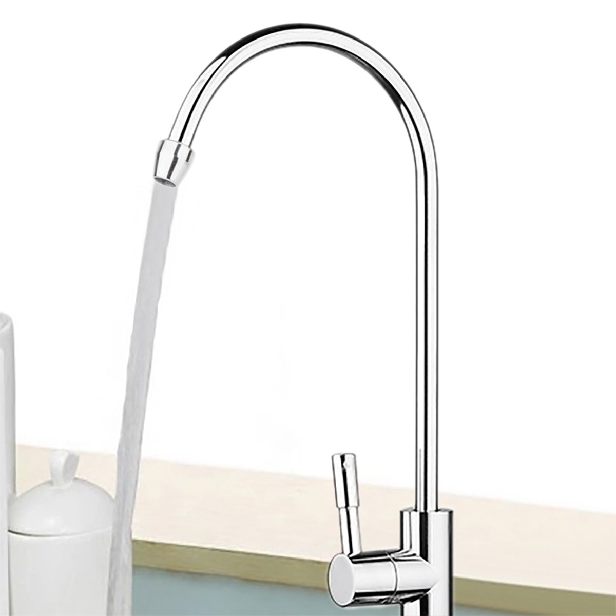 Trey - Chrome Lead-Free Kitchen Filter Faucet - Nordic Side - 03-26, modern-pieces