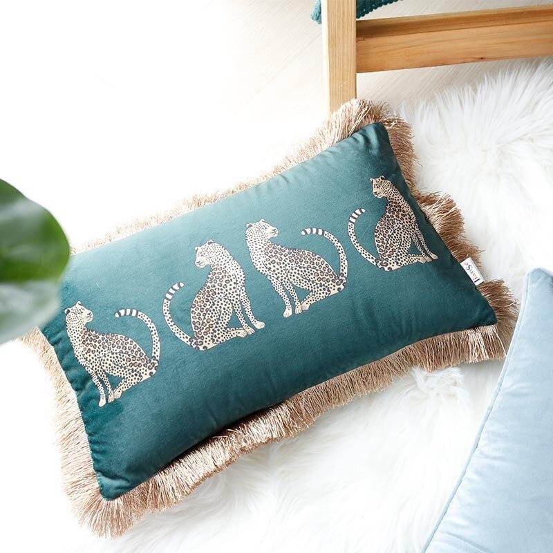 Retro Leopard Cushion Cover - Nordic Side - 