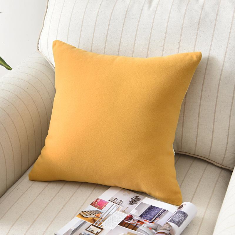 Feather Yellow Cushion Cover - Nordic Side - 