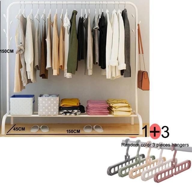 Ciara - Floor Standing Clothes Rack with Shelf - Nordic Side - 11-26, furniture
