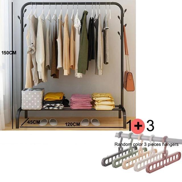 Ciara - Floor Standing Clothes Rack with Shelf - Nordic Side - 11-26, furniture