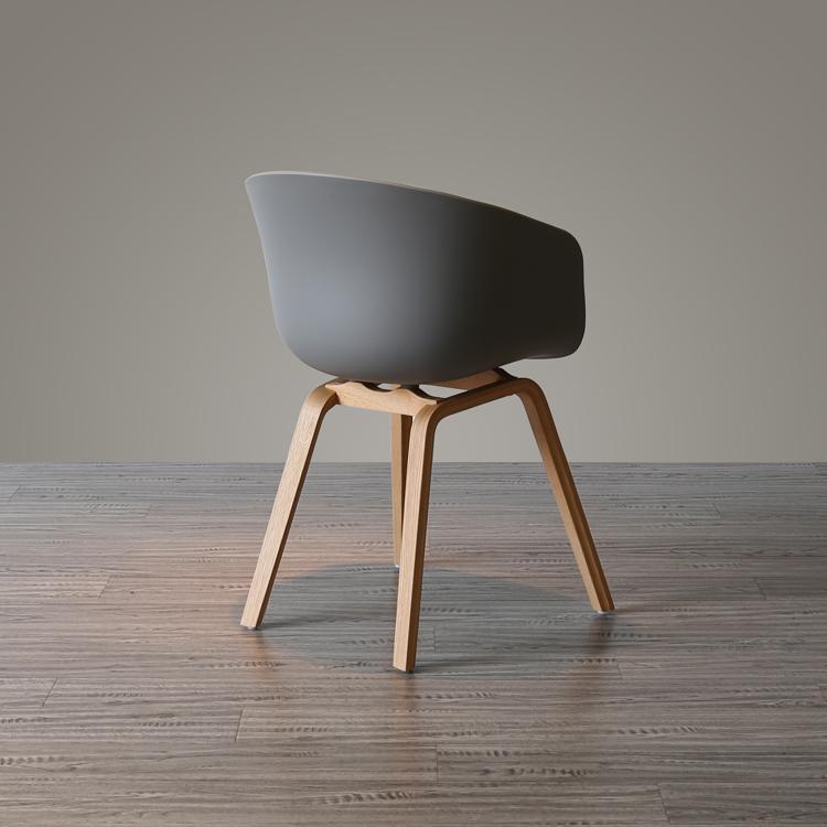 Gray Narvik HAY Chair - Nordic Side - 