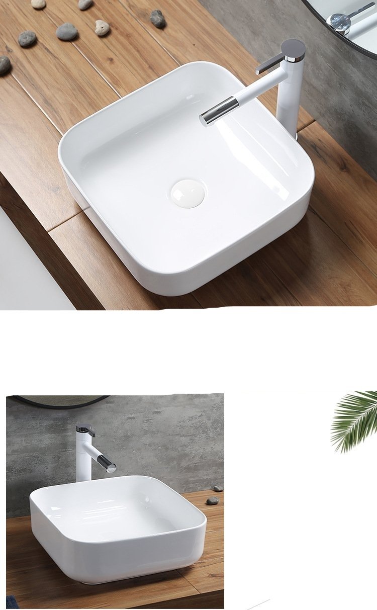 Karri - Ceramic Countertop Bathroom Sink with Pull Out Faucet - Nordic Side - 03-27, feed-cl0-over-80-dollars, modern-pieces