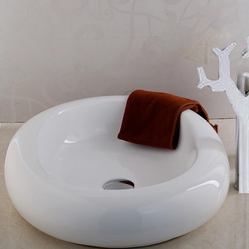 Lima - Porcelain Bathroom Wash Basin - Nordic Side - 11-26, bathroom, modern-farmhouse, sink