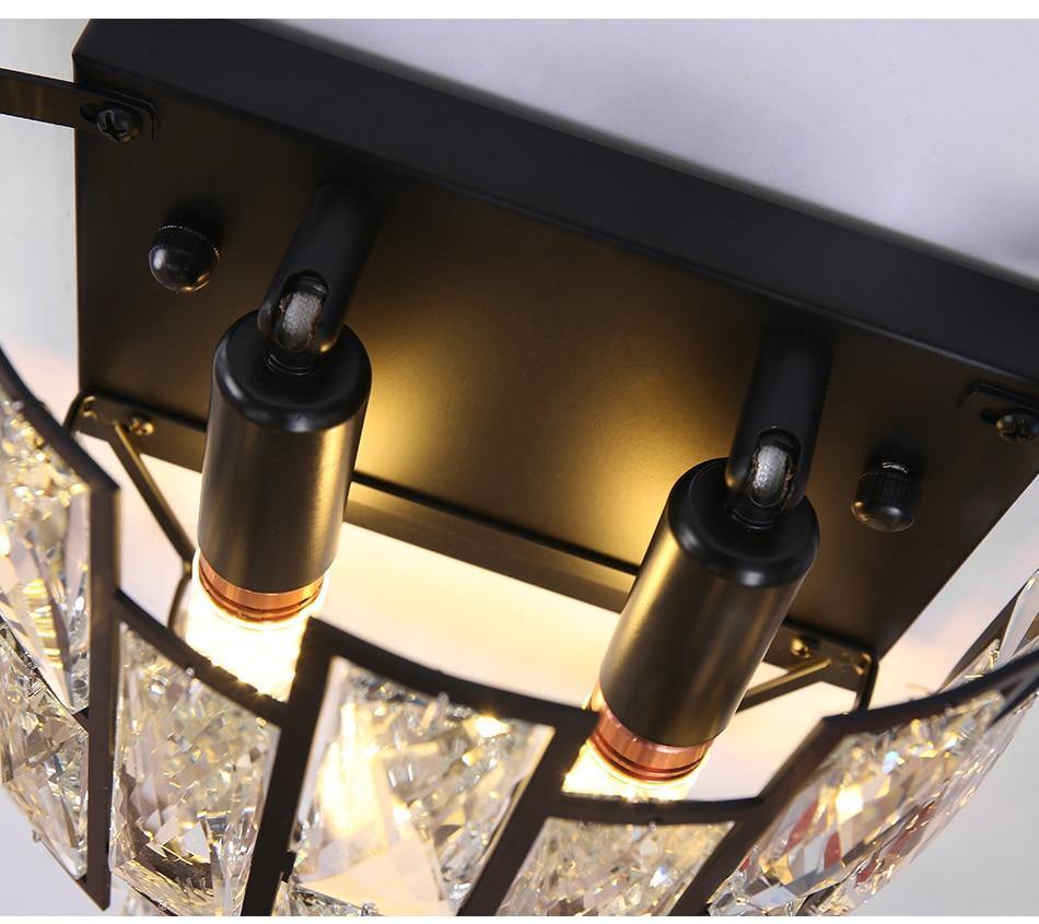 Mimis' Mirrored Wall Lamp - Nordic Side - black, crystal, walllamp