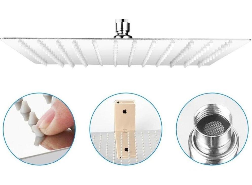 Arlo - Large Luxury Rainfall Shower Head - Nordic Side - 01-14, bathroom-collection, modern-pieces