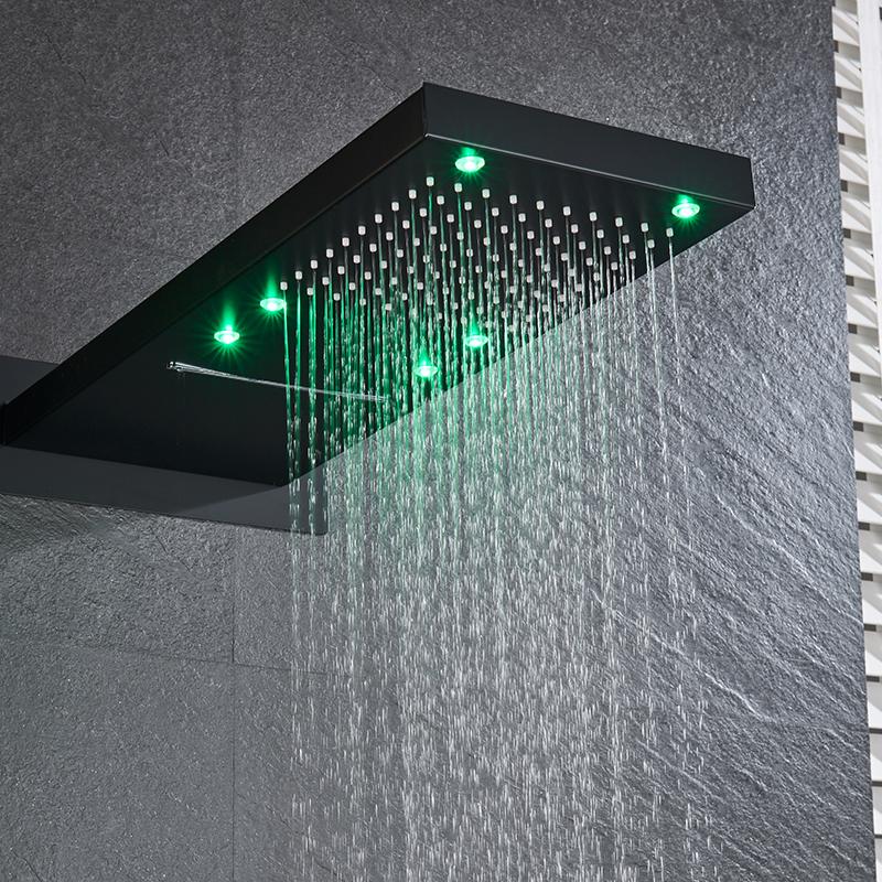Elora - Rainfall LED Shower Head - Nordic Side - 01-14, bathroom, bathroom-collection, modern-pieces