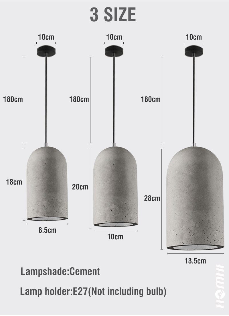 Concrete pendant lamp - Nordic Side - 