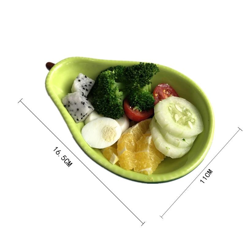 Milly - Glazed Colored Ceramic Avocado Plate - Nordic Side - 02-19, modern-pieces