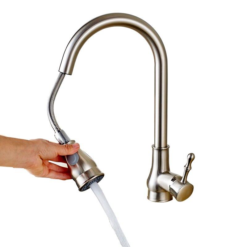 Roberto - Pull Down Kitchen Faucet - Nordic Side - 03-16, modern-pieces
