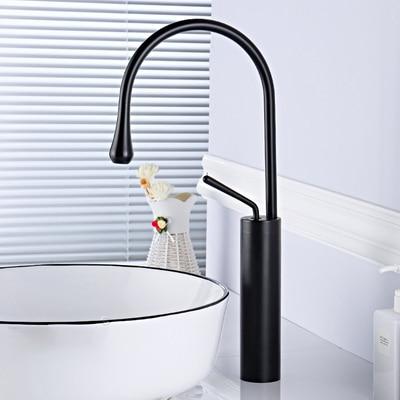 Raffeto - Brass Crane Bathroom Faucet - Nordic Side - 03-12, modern-pieces