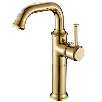 Anaia - Vintage Style Brass Bathroom Faucet - Nordic Side - 03-19, modern-farmhouse
