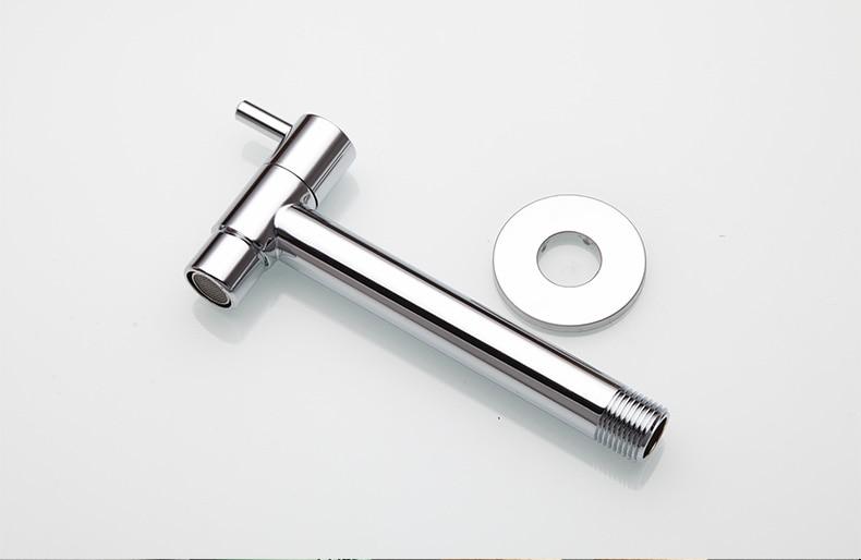 Linus - Chrome Wall Mounted Bathroom Faucet - Nordic Side - 03-27, modern-pieces