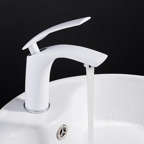 Caron - Single Handle Brass Bathroom Faucet - Nordic Side - 03-22