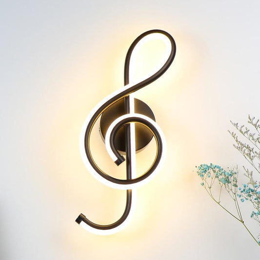 LED Music Note Wall Lamp - Nordic Side - modern-lighting, modern-pieces