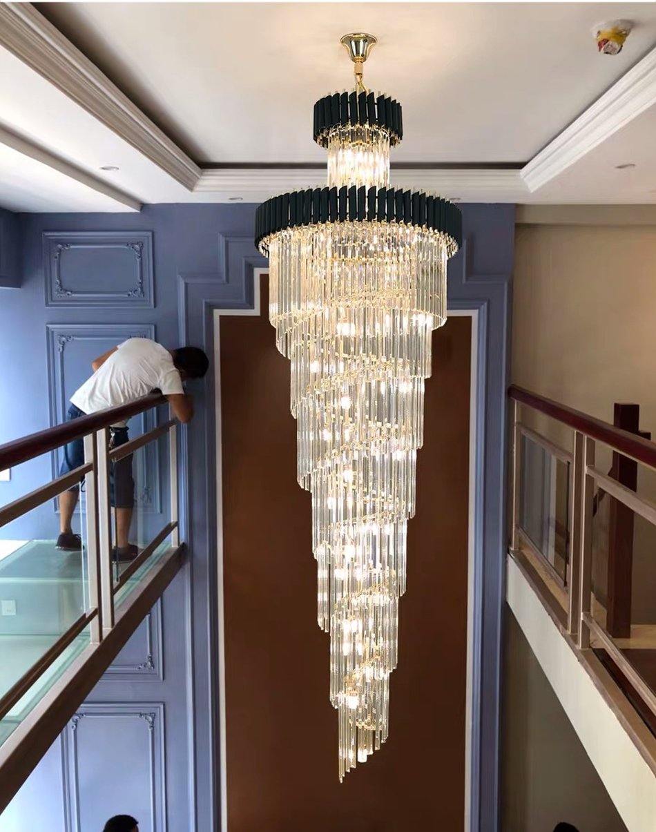 The Helix - Nordic Side - Chandelier, crystal
