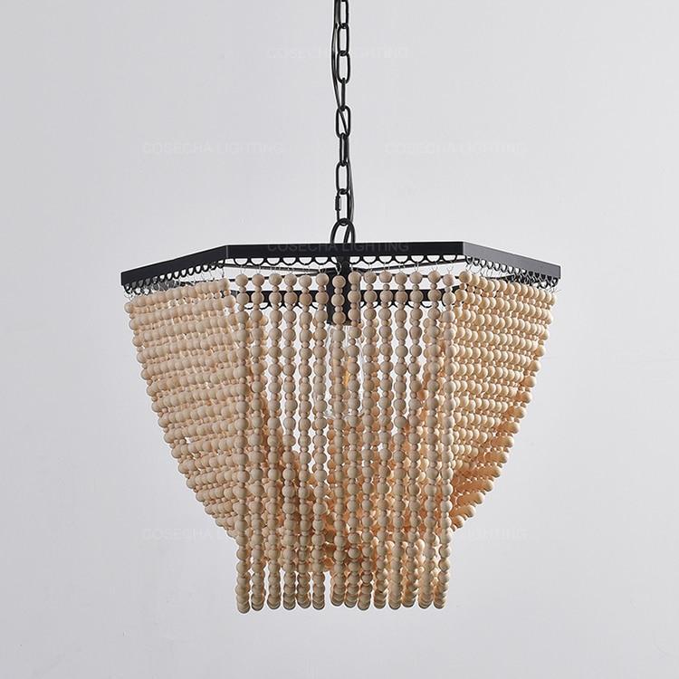 Zalma wooden beads chandelier - Nordic Side - 