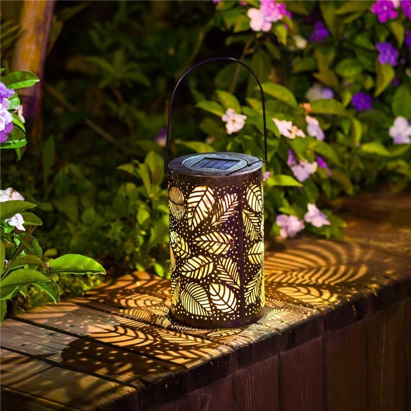 Mateo - Leaf Pattern Shadow Cast Lantern - Nordic Side - 06-23