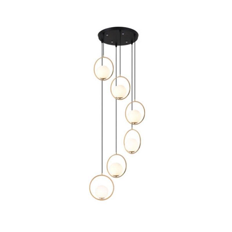 Glass ball Staircase Chandelier - Nordic Side - 