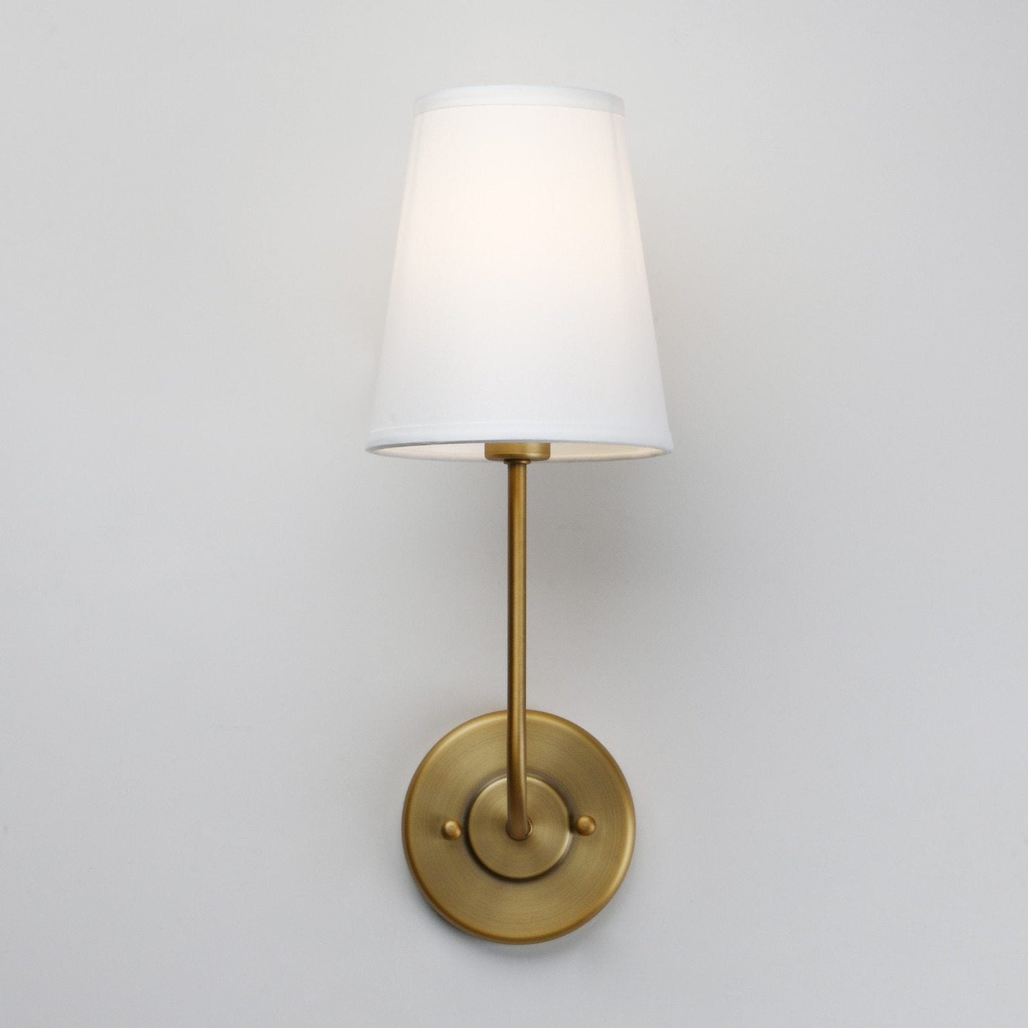 PINO Single classic Cuntry Sconce with  White Fabric Shade - Nordic Side - 