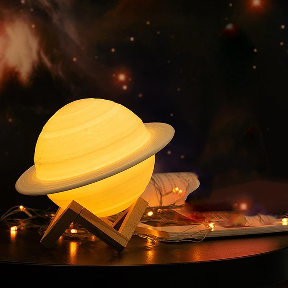 LED Saturn Lamp - Nordic Side - astro, astronaut, saturn