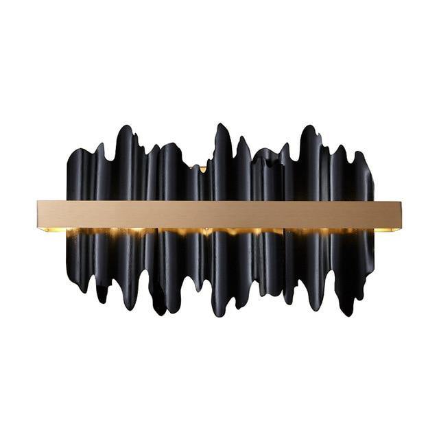 Black Dragons Glass Wall Lamp - Nordic Side - black, crystal, walllamp