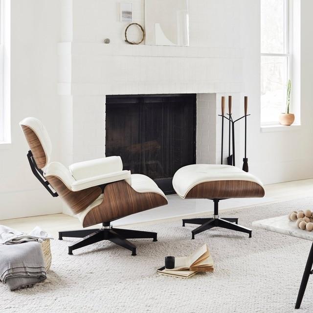 Sterling Mid-Century Lounge Chair & Ottoman - Nordic Side - 