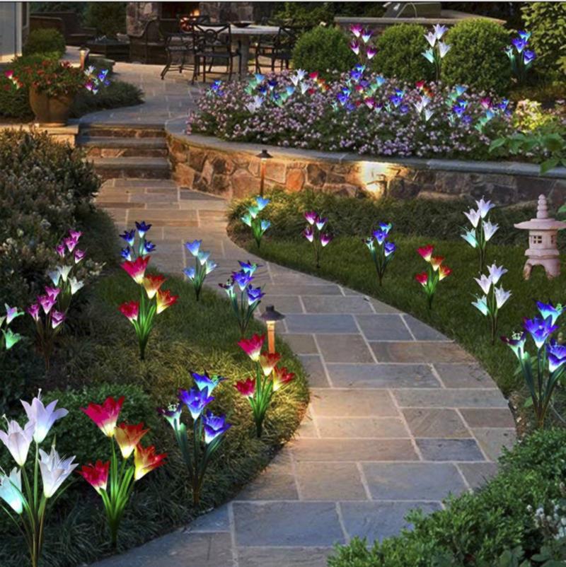 Artificial Lilies LED Garden Lights - Nordic Side - 