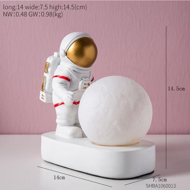 Astronaut LED Moon Discovery Figurine - Nordic Side - astro, astronaut, moon