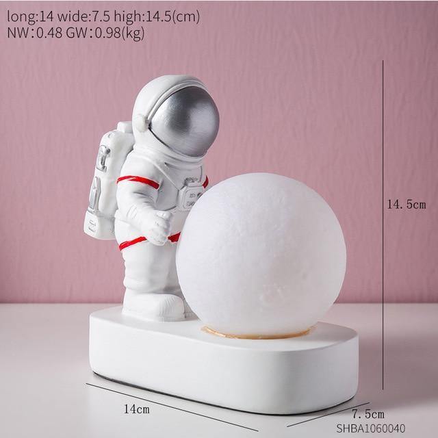 Astronaut LED Moon Discovery Figurine - Nordic Side - astro, astronaut, moon