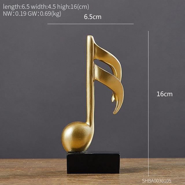 Decorative Music Note Figurines - Nordic Side - music, note