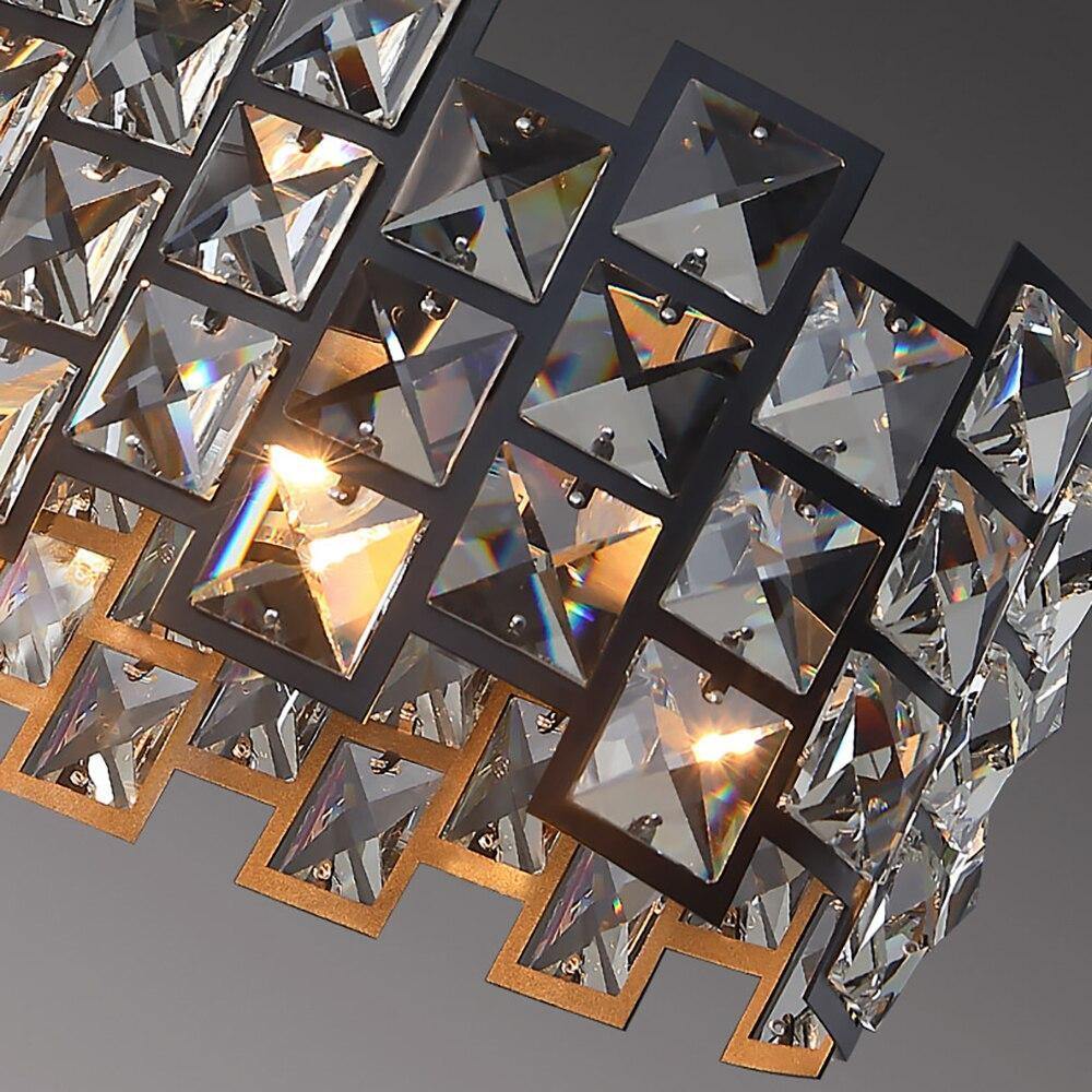 Mimis' Triplet - Nordic Side - black, chandelier, crystal, pendant