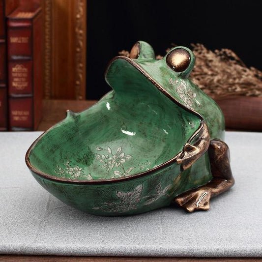 Frog Storage Figurine - Nordic Side - frog