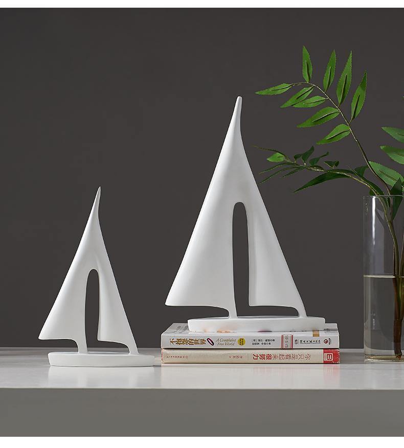 Abstract Sailboat Figurine - Nordic Side - sailboat