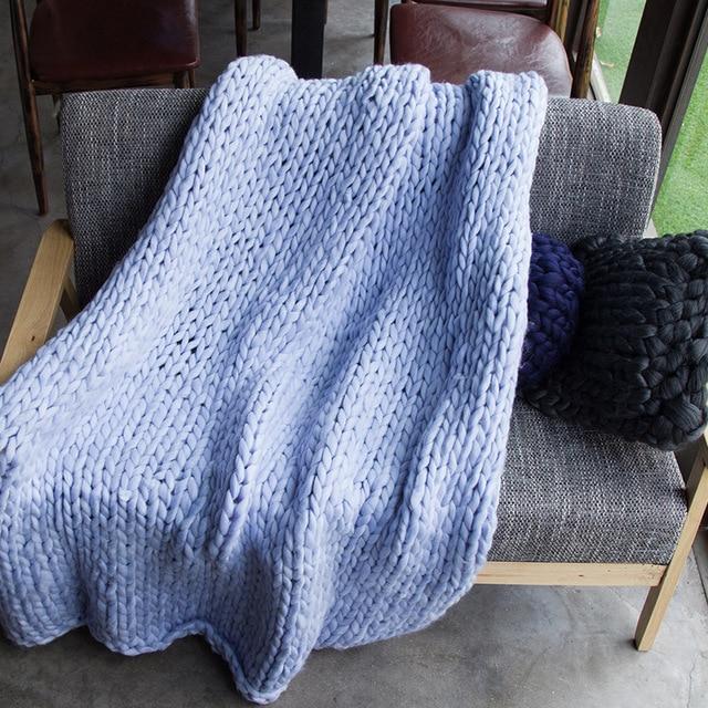 alohaboho Chunky Hand Knitted Blankets