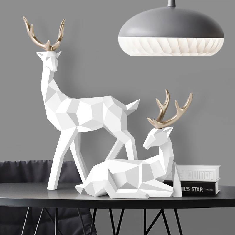 Origami Deer Statue - Nordic Side - 