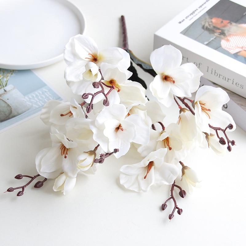 Artificial Magnolia Bouquet (5pcs)