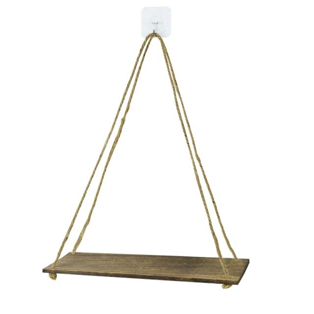 Wood Swing Hanging  Floating Shelves (including installation hooks)