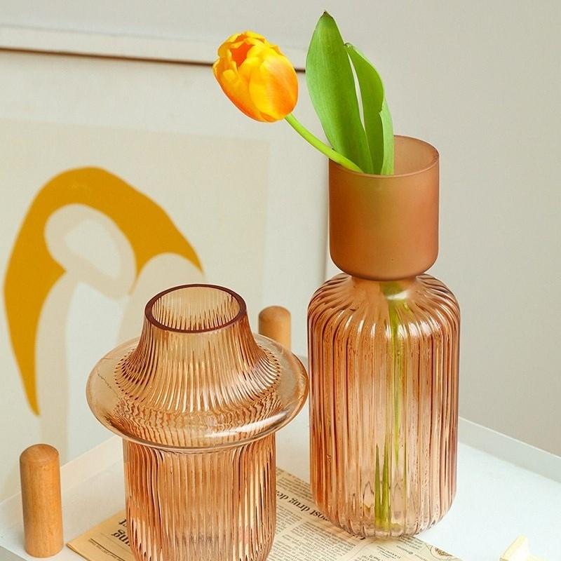 Orange Crystal Vase