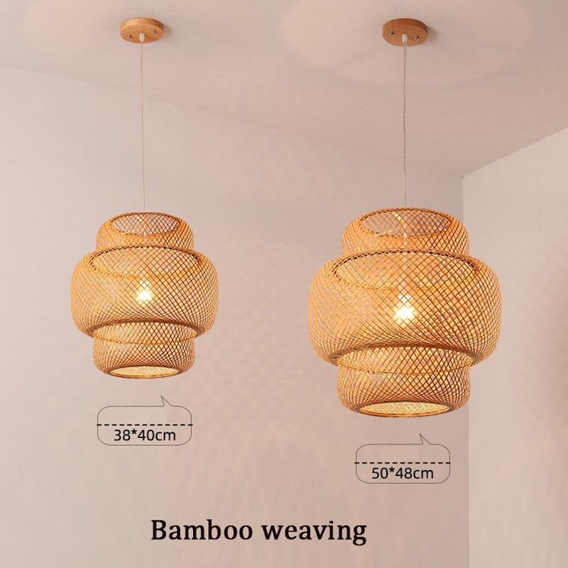 Modern Bamboo Hand Woven Chandelier