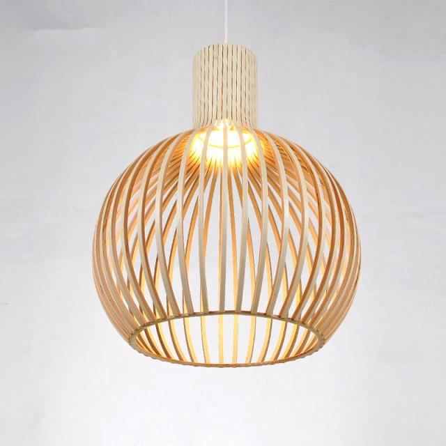 Modern Wood Pendant Light Hand-made
