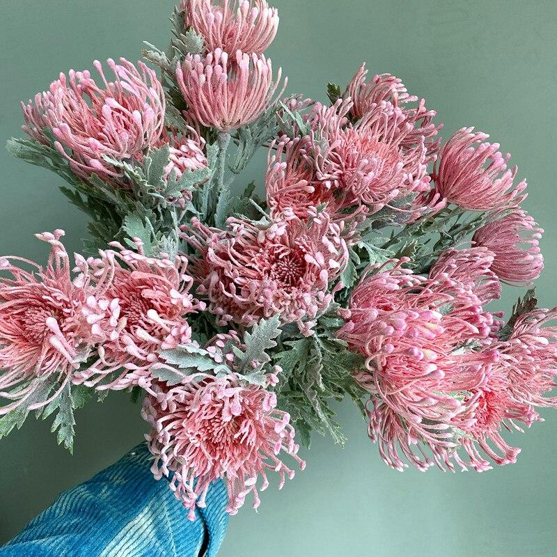 Artificial Pincushion Bouquet (5pcs)